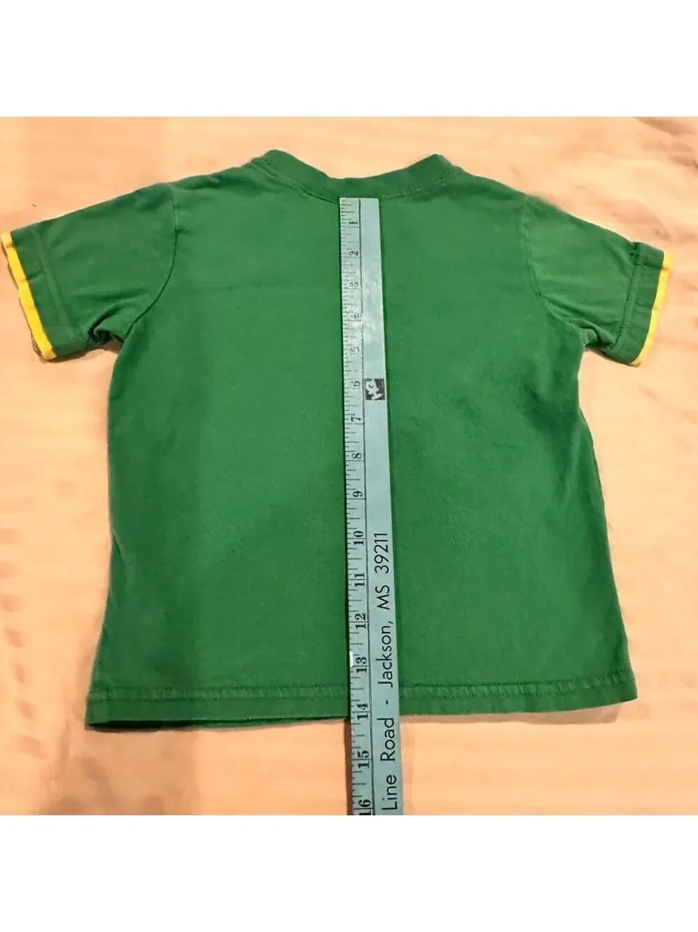John Deere Toddler 3T Boys 2 Piece Green T-Shirt Mesh Shorts Set Ride Dig Fun